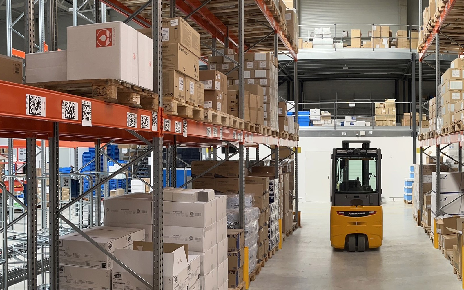 Statisches Palettenregal